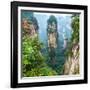 Alone Rock Column Mountain (Avatar Rocks). Zhangjiajie National Forest Park Was Officially Recogniz-Vadim Petrakov-Framed Photographic Print