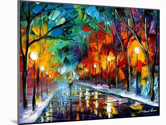 Alone Walk-Leonid Afremov-Mounted Art Print