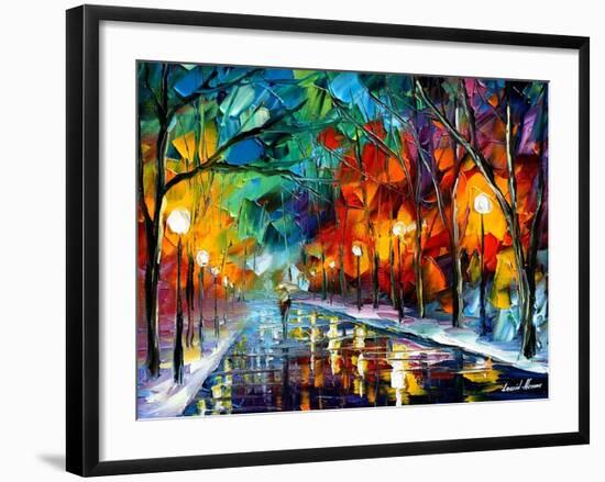 Alone Walk-Leonid Afremov-Framed Art Print