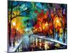 Alone Walk-Leonid Afremov-Mounted Art Print