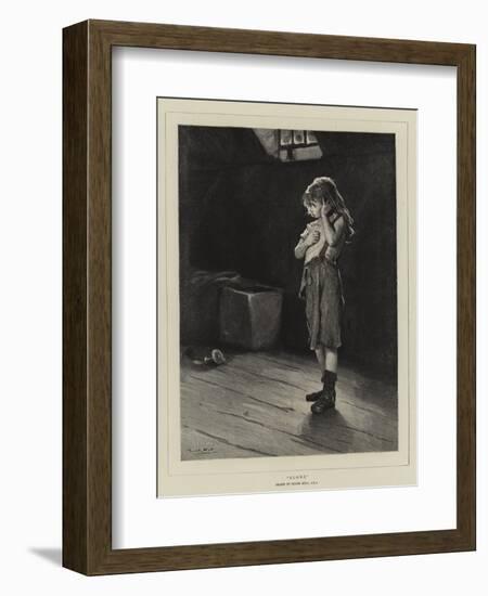 Alone-Frank Holl-Framed Giclee Print