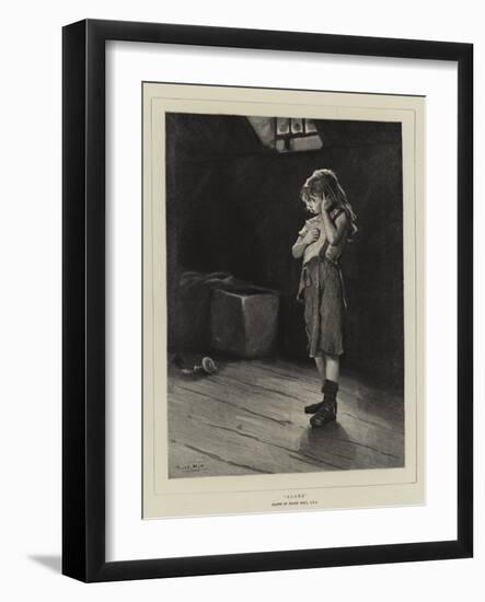 Alone-Frank Holl-Framed Giclee Print