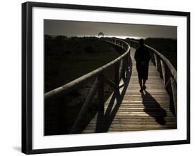 Along a Wooden Track During a Walk to the Beach in Village of Zahara De Los Atunes, Southern Spain-null-Framed Photographic Print