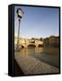 Along the Arno River and the Ponte Vecchio, Florence, Tuscany, Italy, Europe-Olivieri Oliviero-Framed Stretched Canvas