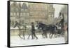 Along the Canal, Amsterdam-George Hendrik Breitner-Framed Stretched Canvas