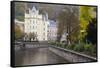 Along the Canal Street of Karlovy Vary, Czech Republic-Emily Wilson-Framed Stretched Canvas