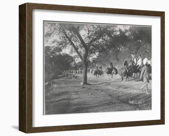 Along the Grand Trunk Road into Delhi, December 1912-English Photographer-Framed Photographic Print