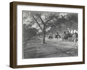 Along the Grand Trunk Road into Delhi, December 1912-English Photographer-Framed Photographic Print