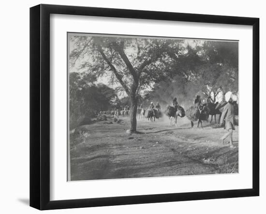 Along the Grand Trunk Road into Delhi, December 1912-English Photographer-Framed Photographic Print