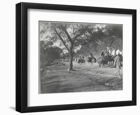 Along the Grand Trunk Road into Delhi, December 1912-English Photographer-Framed Photographic Print