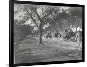 Along the Grand Trunk Road into Delhi, December 1912-English Photographer-Framed Photographic Print