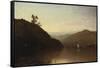Along the Hudson-John Frederick Kensett-Framed Stretched Canvas