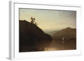 Along the Hudson-John Frederick Kensett-Framed Giclee Print