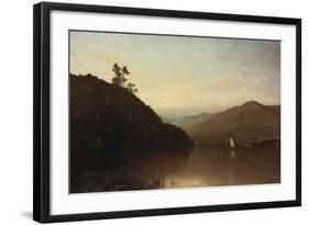 Along the Hudson-John Frederick Kensett-Framed Giclee Print