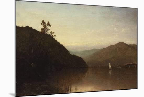 Along the Hudson-John Frederick Kensett-Mounted Giclee Print