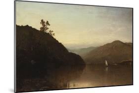 Along the Hudson-John Frederick Kensett-Mounted Giclee Print