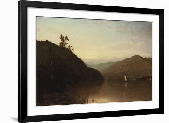 Along the Hudson-John Frederick Kensett-Framed Giclee Print