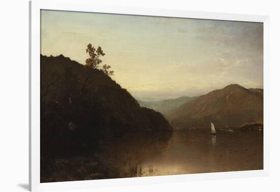 Along the Hudson-John Frederick Kensett-Framed Giclee Print