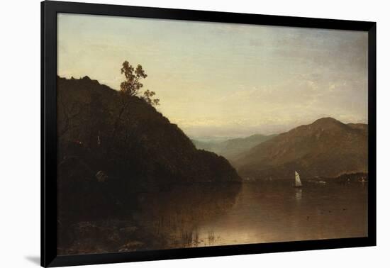 Along the Hudson-John Frederick Kensett-Framed Giclee Print