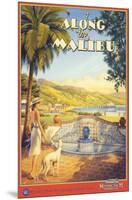 Along the Malibu-Kerne Erickson-Mounted Art Print