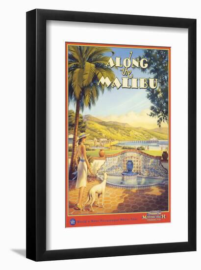 Along the Malibu-Kerne Erickson-Framed Art Print