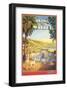 Along the Malibu-Kerne Erickson-Framed Art Print