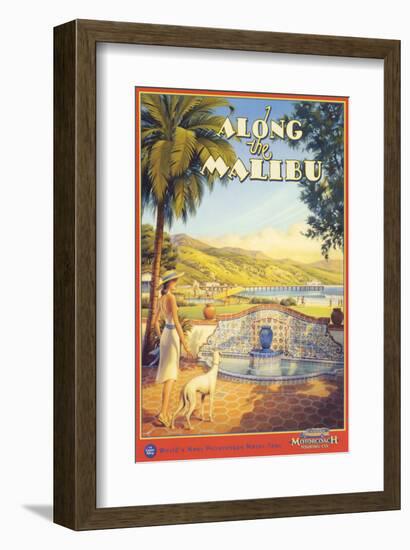 Along the Malibu-Kerne Erickson-Framed Art Print