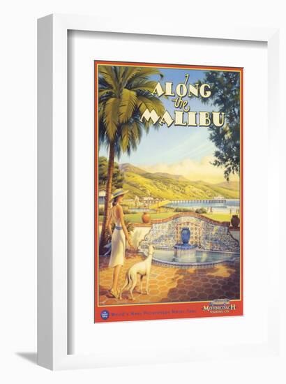 Along the Malibu-Kerne Erickson-Framed Art Print