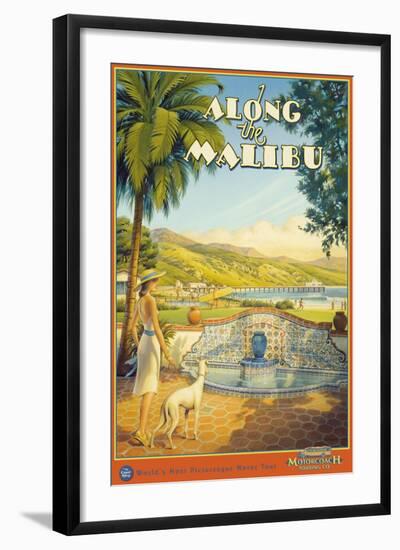 Along the Malibu-Kerne Erickson-Framed Art Print
