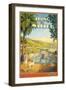 Along the Malibu-Kerne Erickson-Framed Art Print