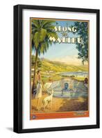 Along the Malibu-Kerne Erickson-Framed Art Print