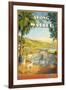 Along the Malibu-Kerne Erickson-Framed Art Print