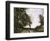 Along the Path-Jean-Baptiste-Camille Corot-Framed Giclee Print