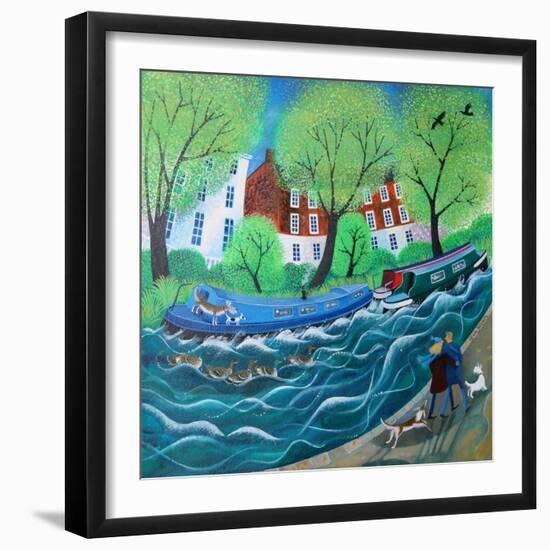 Along the Regents Canal, 2016-Lisa Graa Jensen-Framed Premium Giclee Print