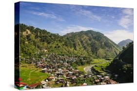 Along the Rice Terraces from Bontoc to Banaue, Luzon, Philippines-Michael Runkel-Stretched Canvas