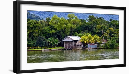 Along the Rio Dulce Gorge in Guatemala.-Joe Restuccia III-Framed Photographic Print