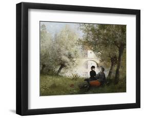 Along the River-Jules Frederic Ballavoine-Framed Giclee Print