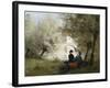 Along the River-Jules Frederic Ballavoine-Framed Giclee Print