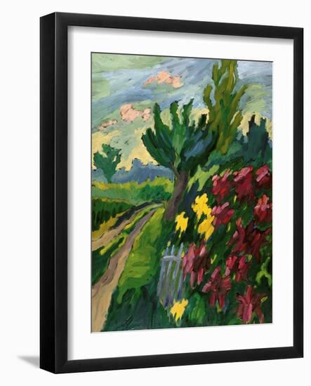 Along The Road-Marta Martonfi-Benke-Framed Giclee Print