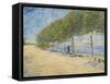 Along the Seine, 1887-Vincent van Gogh-Framed Stretched Canvas