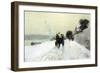 Along The Seine-Childe Hassam-Framed Art Print