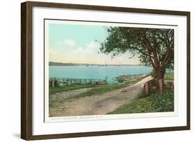 Along the Shore at New Castle, New Hampshire-null-Framed Art Print