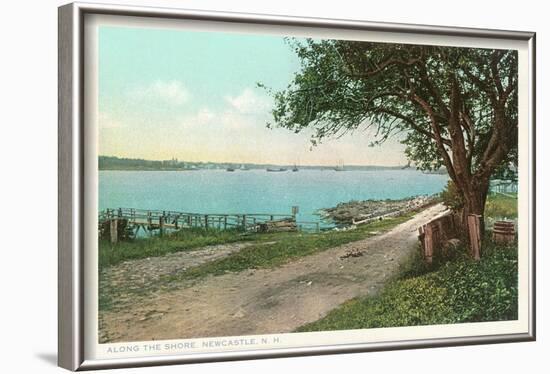Along the Shore at New Castle, New Hampshire-null-Framed Art Print