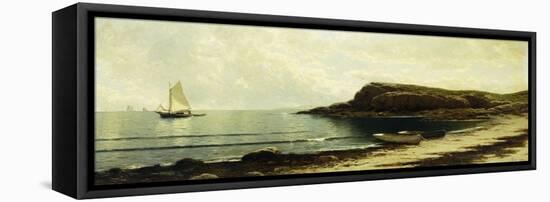 Along the Shore-Alfred Thompson Bricher-Framed Stretched Canvas