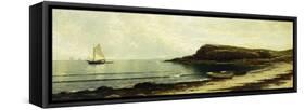 Along the Shore-Alfred Thompson Bricher-Framed Stretched Canvas