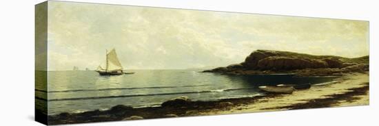 Along the Shore-Alfred Thompson Bricher-Stretched Canvas