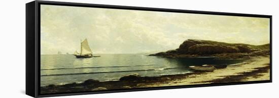 Along the Shore-Alfred Thompson Bricher-Framed Stretched Canvas