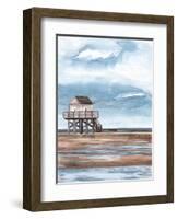 Along the Shoreline II-Melissa Wang-Framed Art Print