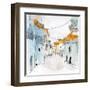 Along the Spanish Sidewalk II-Samuel Dixon-Framed Art Print