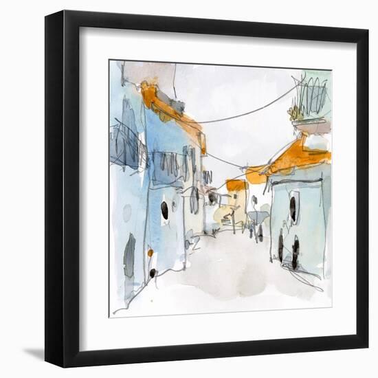 Along the Spanish Sidewalk II-Samuel Dixon-Framed Art Print